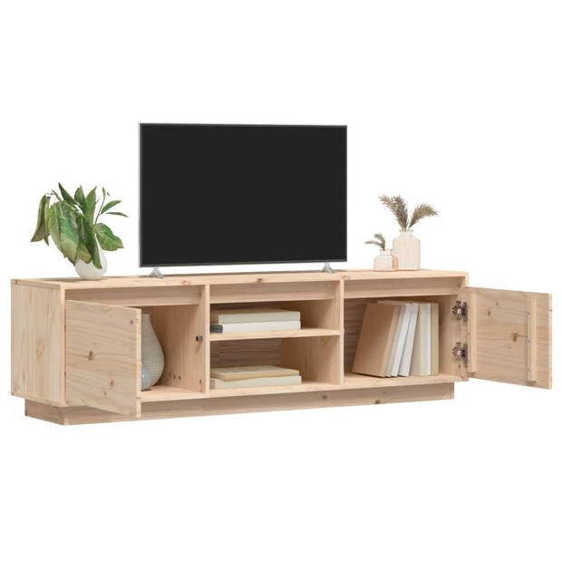 vidaXL Tv-meubel 140x35x40 cm massief grenenhout