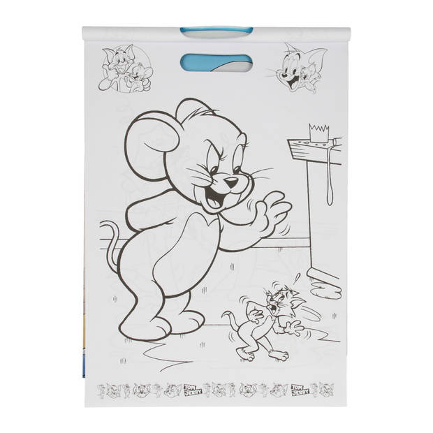 Boek Specials Nederland BV Bros Super Color Kleurboek Tom & Jerry met Stickers