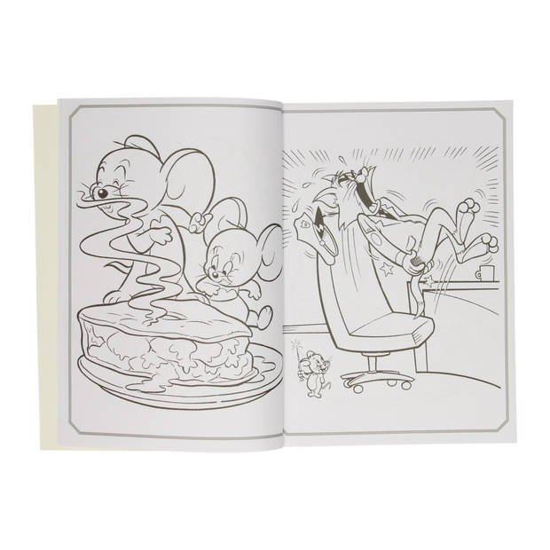 Boek Specials Nederland BV Bros Color Kleurboek Tom & Jerry met Stickers