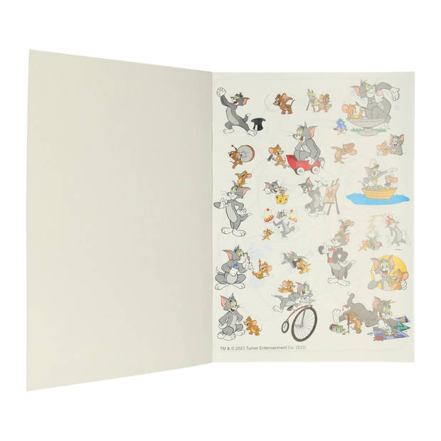 Boek Specials Nederland BV Bros Color Kleurboek Tom & Jerry met Stickers