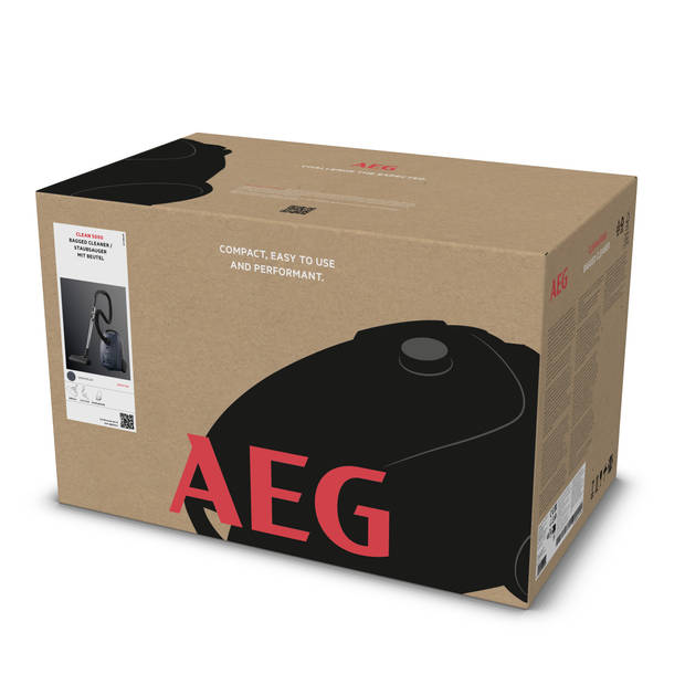 AEG AB51C2DG CLEAN 5000 stofzuiger met stofzak - 650W, actieradius 8,5m