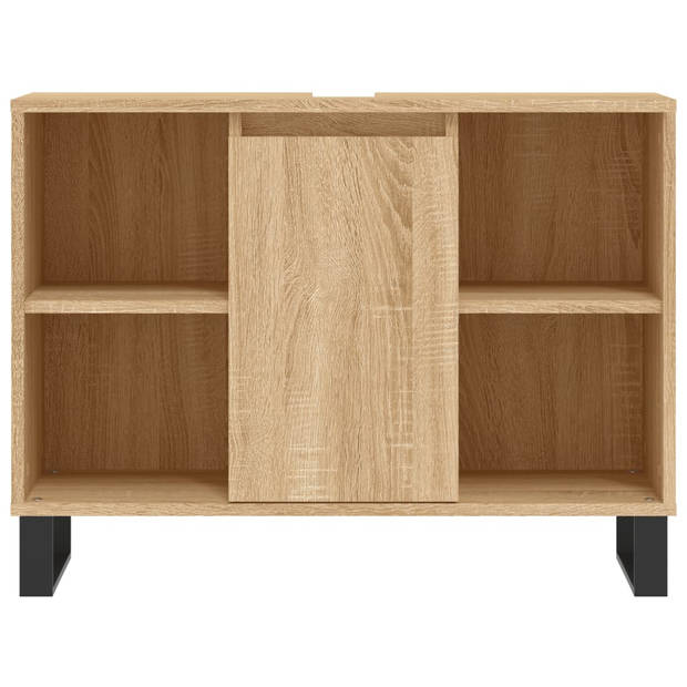 vidaXL Badkamerkast 80x33x60 cm bewerkt hout sonoma eikenkleurig