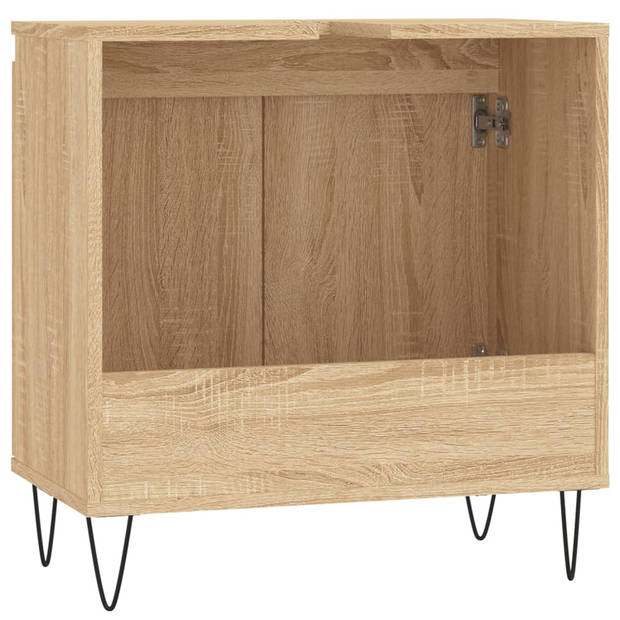 vidaXL Badkamerkast 58x33x60 cm bewerkt hout sonoma eikenkleurig