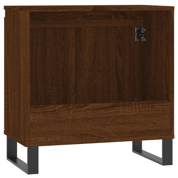 vidaXL Badkamerkast 58x33x60 cm bewerkt hout bruin eikenkleur