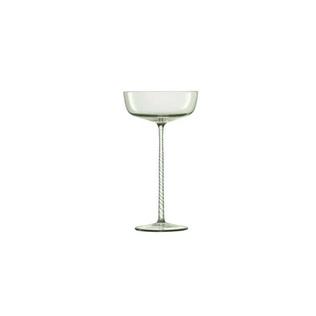 L.S.A. - Champagne Theatre Champagne Glas 190 ml Set van 2 Stuks - Glas - Groen