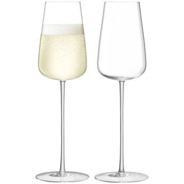 L.S.A. - Bar Culture Champagne Flute 330 ml Set van 2 Stuks - Glas - Transparant