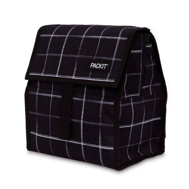 Pack It - Koeltas Lunch Grid - Polyester - Zwart