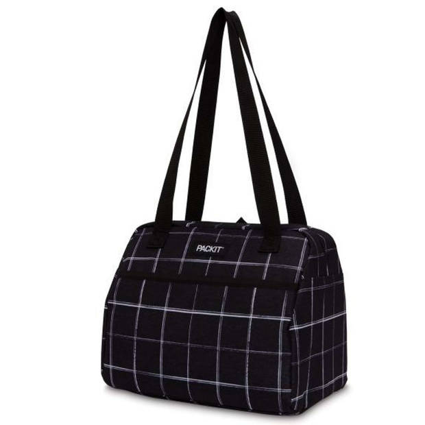 Pack It - Koeltas Hampton Grid - Polyester - Zwart