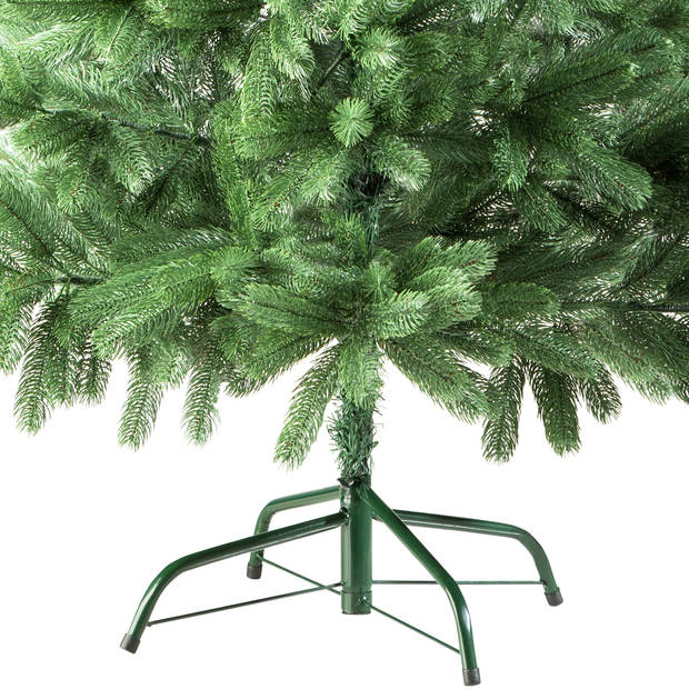 tectake® - levensechte Kunstkerstboom - 180 cm - standaard - Kerstboom - Dennenboom - 742 punten spuitgegoten naalden