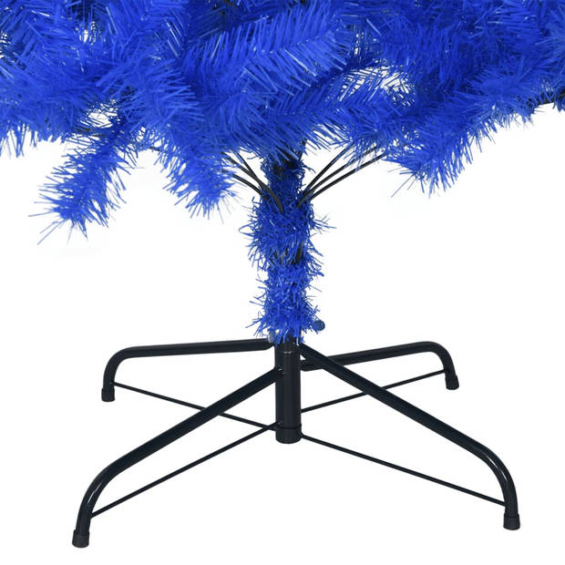 vidaXL Kunstkerstboom met standaard 180 cm PVC blauw