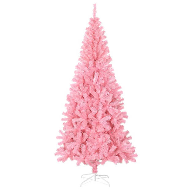 vidaXL Kunstkerstboom met standaard 180 cm PVC roze