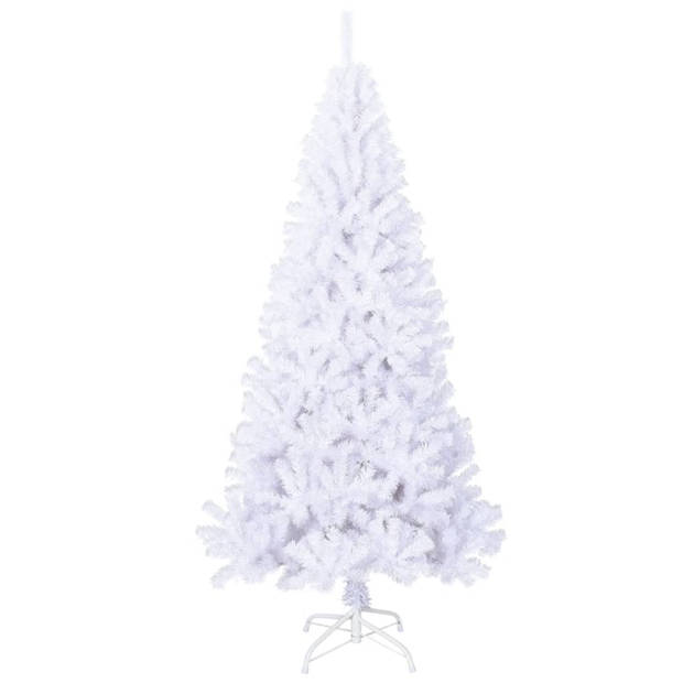 vidaXL Kunstkerstboom met dikke takken 240 cm PVC wit