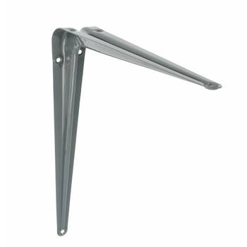 AMIG Plankdrager/planksteun van metaal - gelakt grijs - H400 x B350 mm - Plankdragers