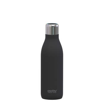 Asobu UV-Light Bottle - zwart - 0.5 L