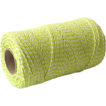 Great british garden katoenen touw schnur 100m spring green