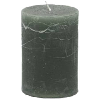 Branded by kaarsen pillar ø7cm x 10cm hunter green set van 6
