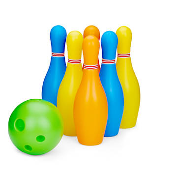 Eddy Toys Bowlingset Speelgoed - Speelset - Kegelspel - 8 Stuks