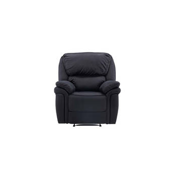 Saranda fauteuil , Recliner met voetsteun zwart.