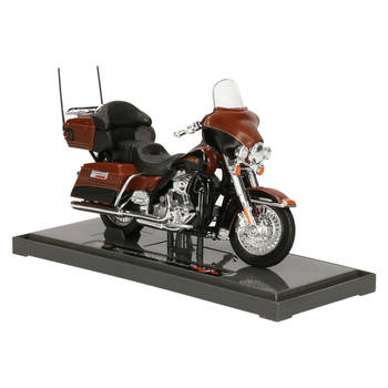 Modelmotor/speelgoedmotor Harley-Davidson Electra Glide Ultra Limited 2013 schaal 1:18/14 x 4 x 6 cm - Speelgoed motors