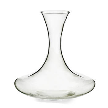 Arte Regal Wijn karaf / decanteer schenkkan - glas - 1,4 liter - 22 x 23 cm - wijn laten luchten - Decanteerkaraf