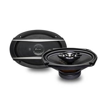 Caliber Autospeakers - 6x9" ovaal speaker frame - 64 mm Mylar Dome Tweeters - 13mm Piezo Tweeter - 150 Watt - 3-weg