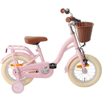 AMIGO Meisjesfiets Fairy 12 Inch 20,5 cm Meisjes Terugtraprem Roze