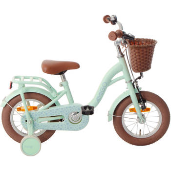 AMIGO Meisjesfiets Fairy 12 Inch 20,5 cm Meisjes Terugtraprem Mintgroen