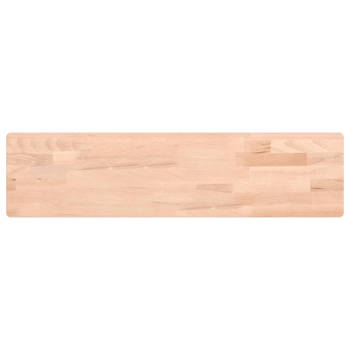 vidaXL Wandschap 80x20x2,5 cm massief beukenhout