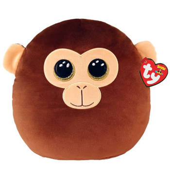 Ty Squish a Boo - Dunston Brown Monkey - Knuffel - 31 cm