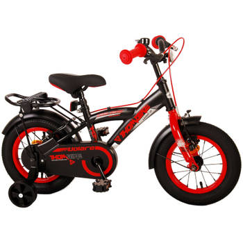 Volare Thombike Kinderfiets - Jongens - 12 inch - Zwart Rood - Twee Handremmen