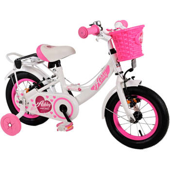 Volare Ashley Kinderfiets - Meisjes - 12 inch - Wit - Twee handremmen