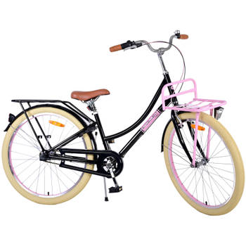 Volare Excellent Kinderfiets - Meisjes - 26 inch - Zwart - 3 versnellingen