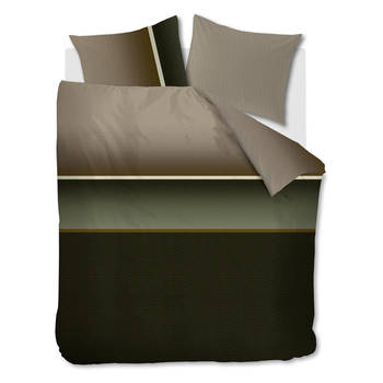 Beddinghouse dekbedovertrek Aiden - Olive Groen - Lits-jumeaux 240x200/220 cm