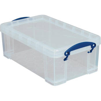 Really Useful Box opbergdoos - Opbergbox met deksel 9 liter - Transparant