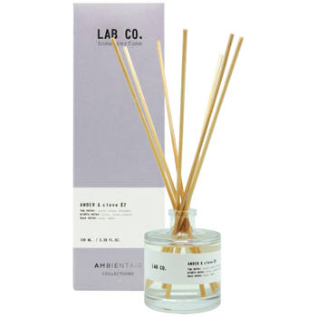 Lab co. Geurstokjes amber & clove 100ml