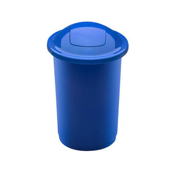 Plafor Quatro Prullenbak, afvalbak afvalscheiding, recycling, keuken 50L, Blauw
