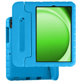 Basey Samsung Galaxy Tab A9 Hoesje Kinder Hoes Shockproof Cover - Kindvriendelijke Samsung Tab A9 Hoes Kids Case - Blauw