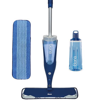 Bona Premium Spray Mop - Vloerwisser met Spray - Inclusief Houten Vloer Reiniger & Microvezel Reinigingspad Dweil
