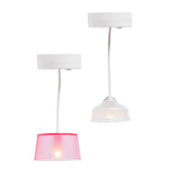 Lundby Poppenhuisset Hanglampen (wit/roze)