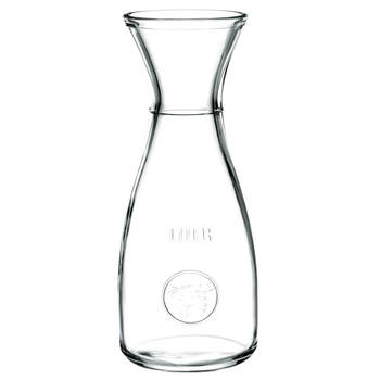 Karaf - Glas - Schenkkan - Sapkan - 10 x 26 cm - 1 liter