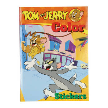 Boek Specials Nederland BV Bros Color Kleurboek Tom & Jerry met Stickers