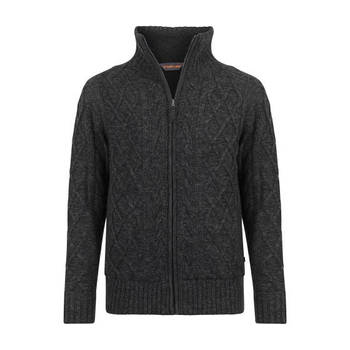 Life line Morgan 2 Morgan knit full zip heren donkergrijs maat 3XL