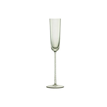 L.S.A. - Champagne Theatre Champagne Flute 120 ml Set van 2 Stuks - Glas - Groen