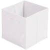 Urban Living Opbergmand/kastmand Square Box - karton/kunststof - 29 liter - wit - 31 x 31 x 31 cm - Opbergmanden