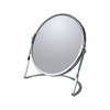 Make-up spiegel Cannes - 5x zoom - metaal - 18 x 20 cm - zilver - dubbelzijdig - Make-up spiegeltjes