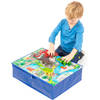 Pop it Up Speelbox Dinosaurus - Opbergdoos & Speelmat - Opbergbox die past onder het bed - Speelgoedkist voor dino's &