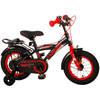 Volare Thombike Kinderfiets - Jongens - 12 inch - Zwart Rood - Twee Handremmen