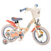 Disney Stitch Kinderfiets - Meisjes - 14 inch - Crème Koraal Blauw