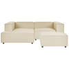 Beliani APRICA - Modulaire Sofa-Beige-Linnen