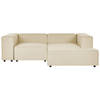 Beliani APRICA - Modulaire Sofa-Beige-Linnen